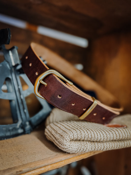 J & FJ Baker Leather Belt