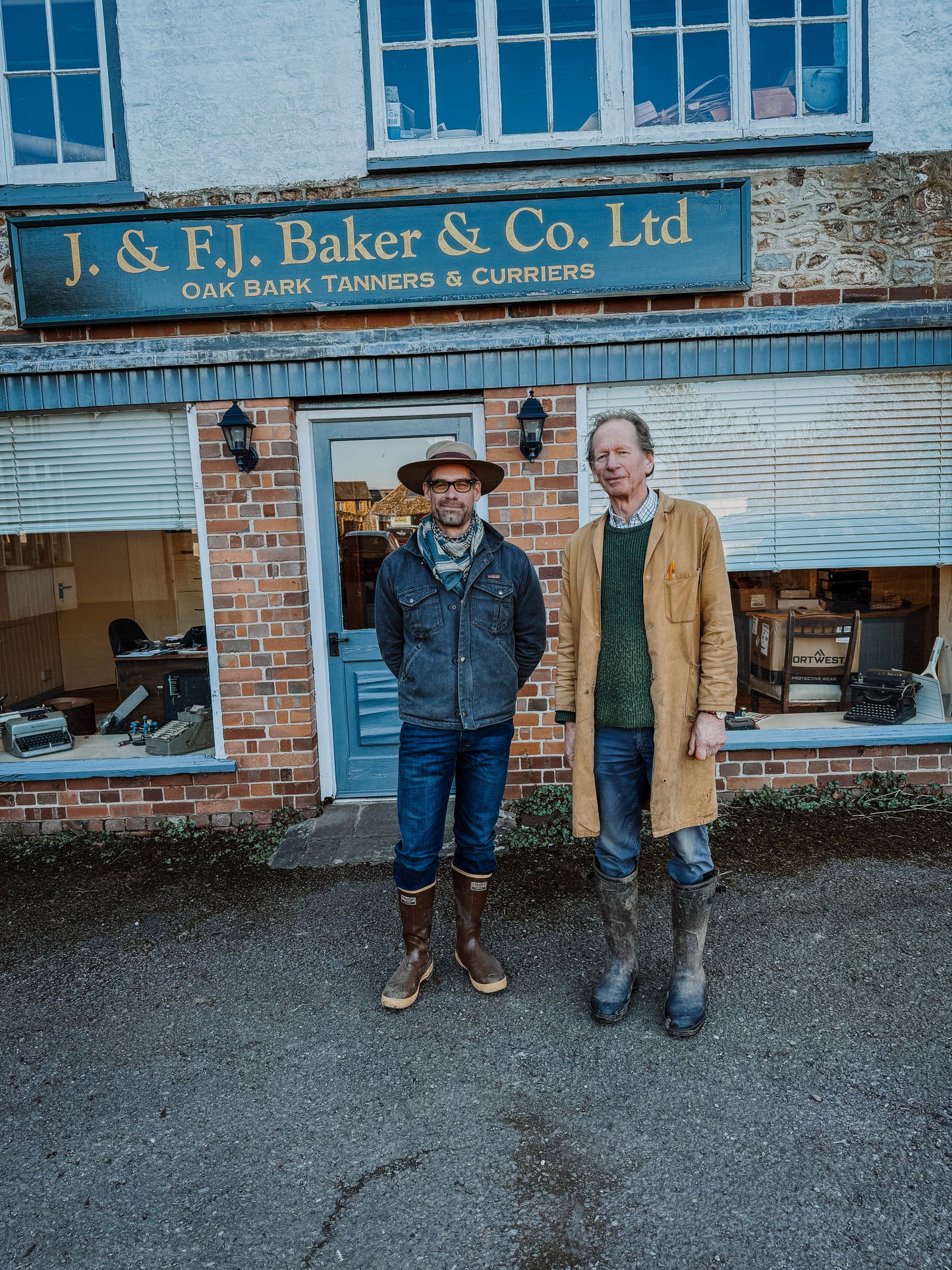 J & FJ Baker Leather Belt