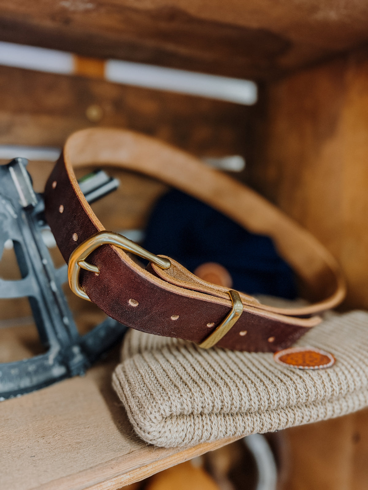 J & FJ Baker Leather Belt